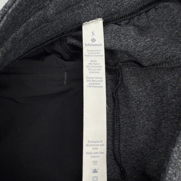 LULULEMON Onlu Pant 28" Men's Size Small Heathered Black - Picture 6 of 7